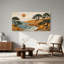Tableau sur toile représentant un paysage côtier en bois superposé-646044923