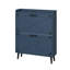 Armoire de rangement pour chaussures Chea avec tablettes réglables (couleur bleu foncé)-533789407-509077221