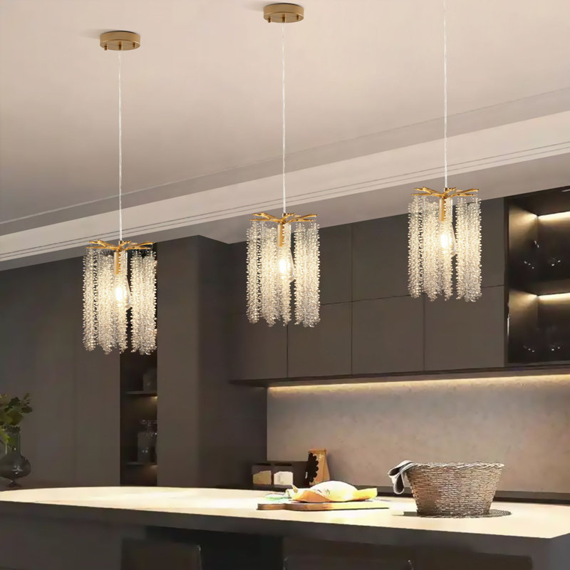 Luminaire suspendu en forme de goutte de cristal Tassel Branch