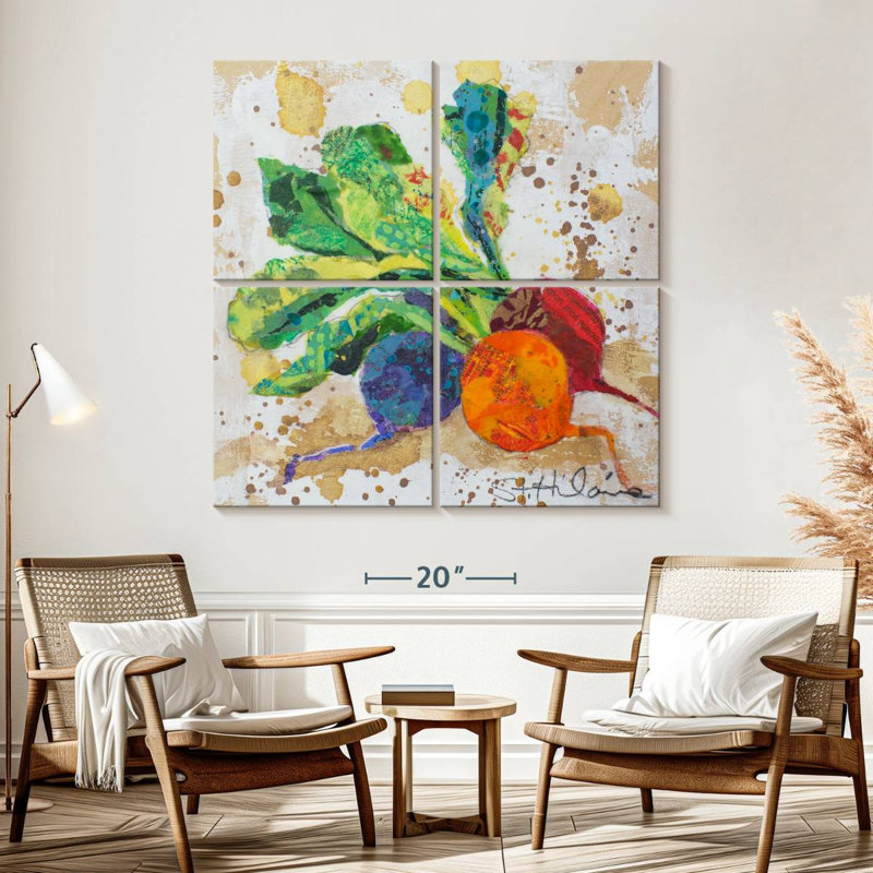 Yarlin Veggie Splash I, 57" H x 57" W