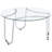 Chrome 3-piece Round Coffee Table Set