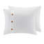 Contemporary Cotton Bedding Sets, Waffle Weave With Wood Detail For Modern Homes