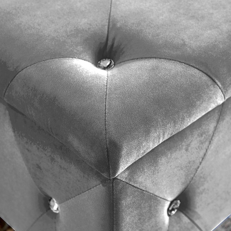 Storage Ottoman Bench, Gray
