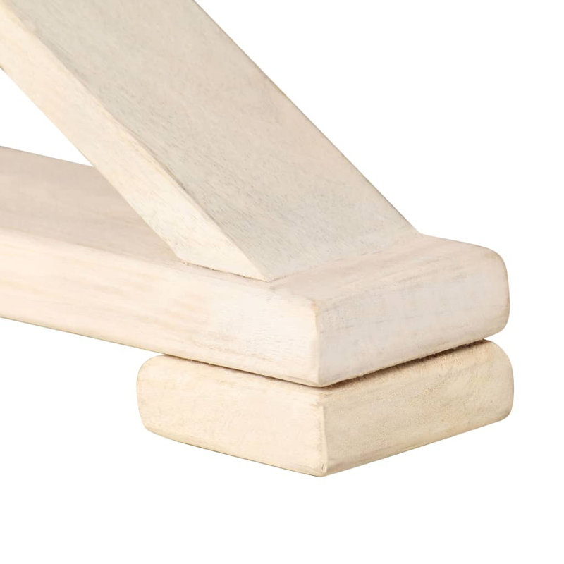 Jerrod Solid Wood Cross Legs Coffee Table
