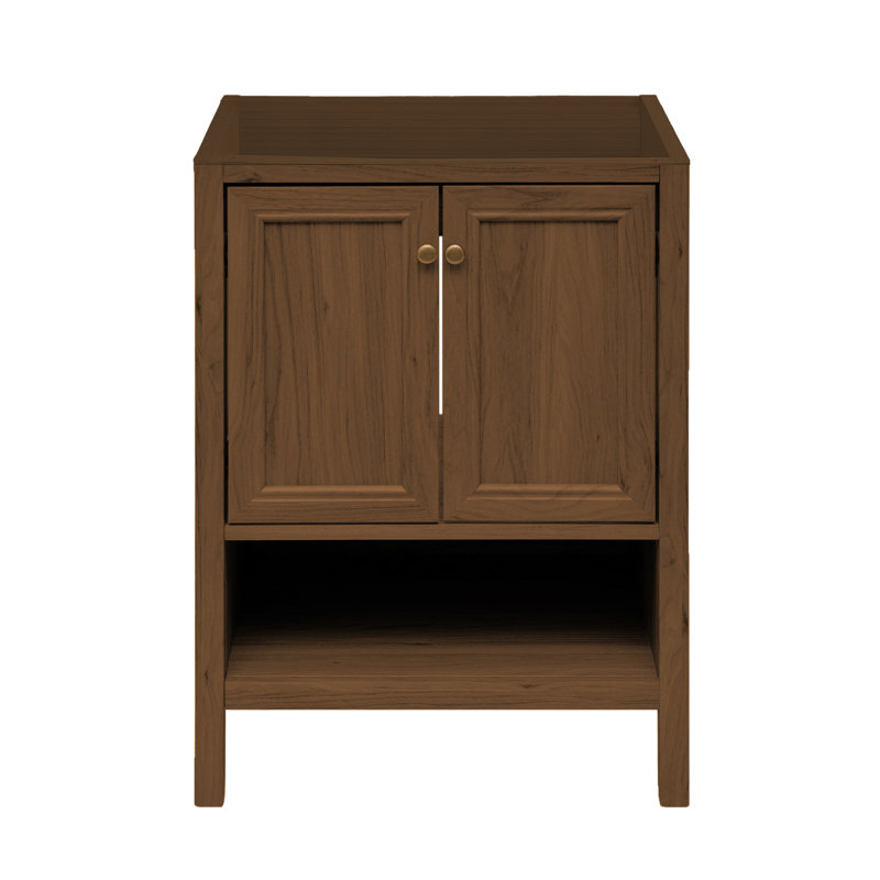 Château 24" Brown Oak Freestanding Bathroom Vanity Cabinet