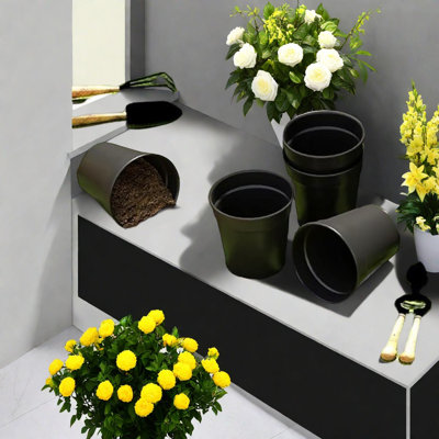 Durable Steel Planters, Spacious Modern Design For Outdoor Gardens