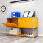 Armoire de rangement moderne et modulaire en métal avec tablettes réglables, organisateur de bureau polyvalent avec portes à fermeture en douceur, armoire en acier robuste pour bureau à domicile, salon, entrée ou cuisine-123176084