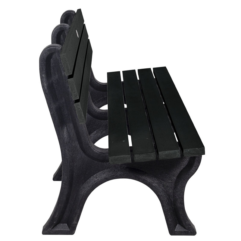 Swing Outdoor Bench, Black
