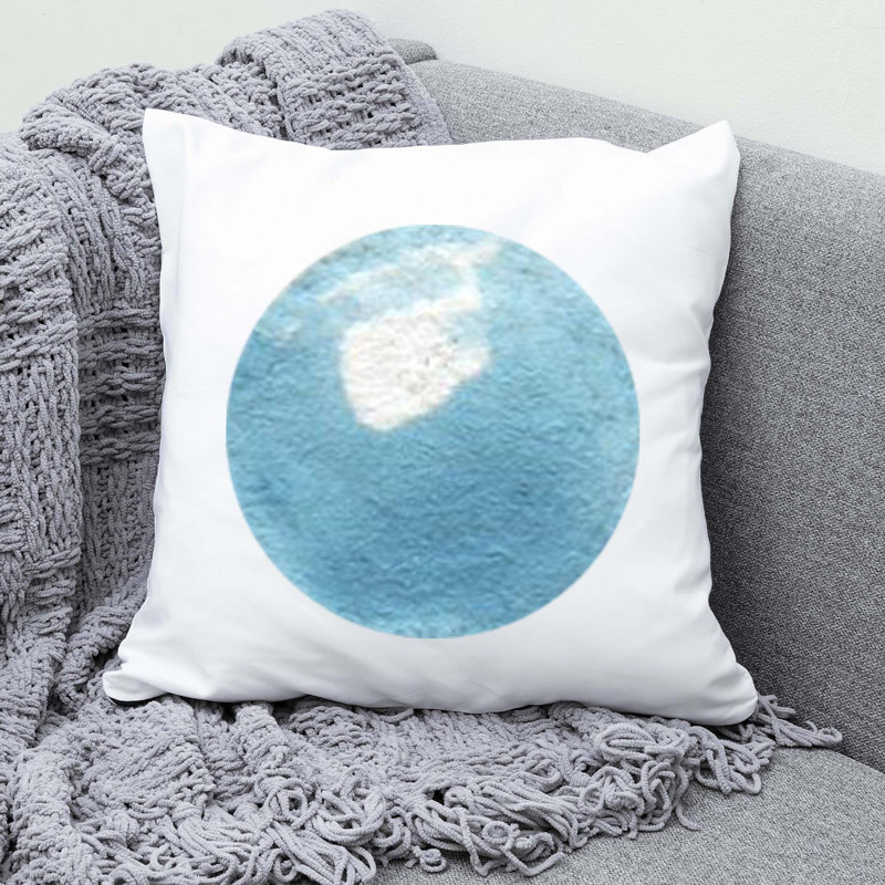 Cotton / Polyester Blend Reversible Throw Pillow, 18"H x 18"W