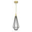 Luminaire suspendu unique en laiton à 1 lumière DEL Dripping Gems-129588509