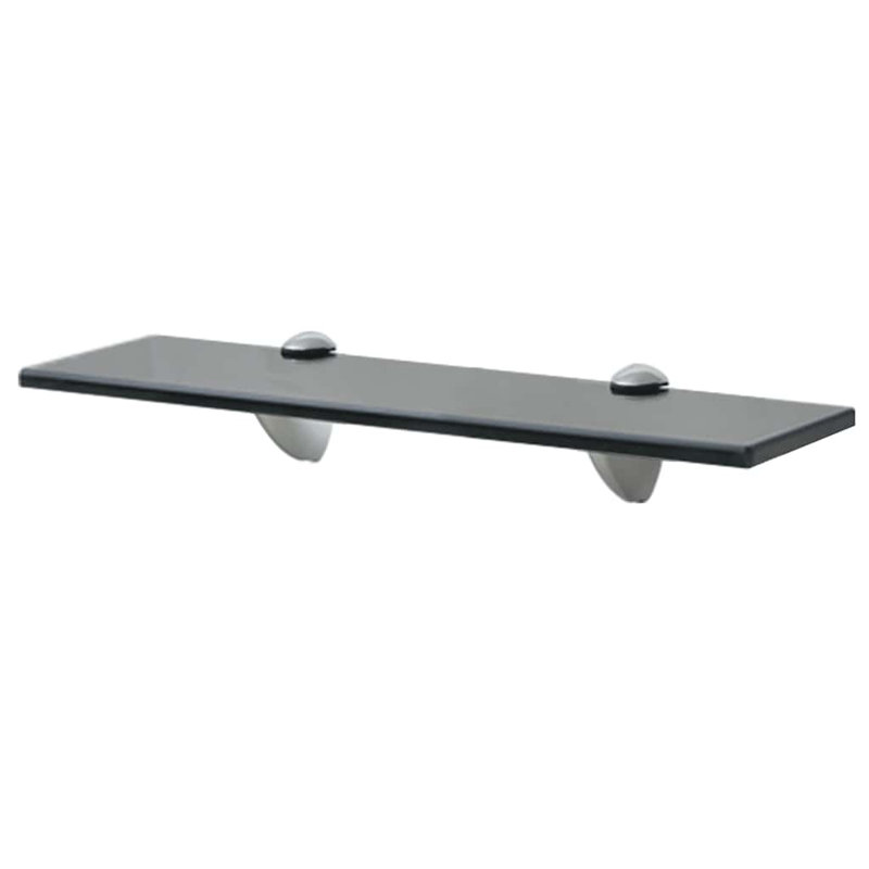 Annalys 2 Piece Floating Shelf, Black, 0.31" H x 15.7" W x 3.9" D