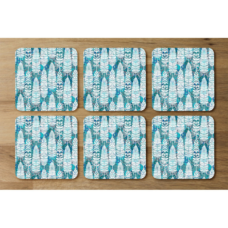 Square 6 Piece Coaster Set