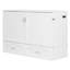 Grand lit escamotable, lit escamotable avec tiroir et ensemble de prises et de ports USB