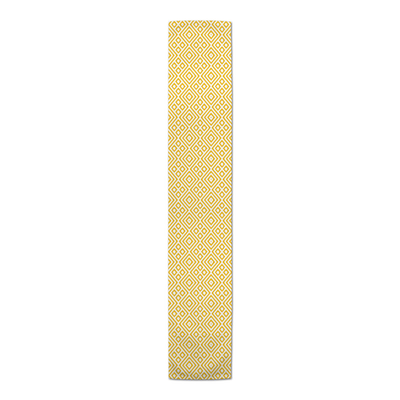 Chemin de table Brysa, P 16 po x L 90 po, Jaune