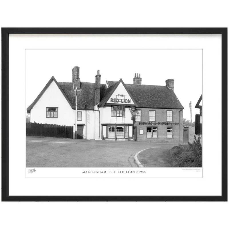 Martlesham, the Red Lion C1955 1 Piece Single Picture Frame Wall Art, 40cm H x 50cm W x 2.3cm D