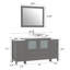  Ensemble de meuble-lavabo simple 60 "avec miroir 60"-27042754