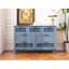 Armoire bleue à 7 tiroirs avec décoration de chambre à coucher attrayante 7 tiroirs - couleur