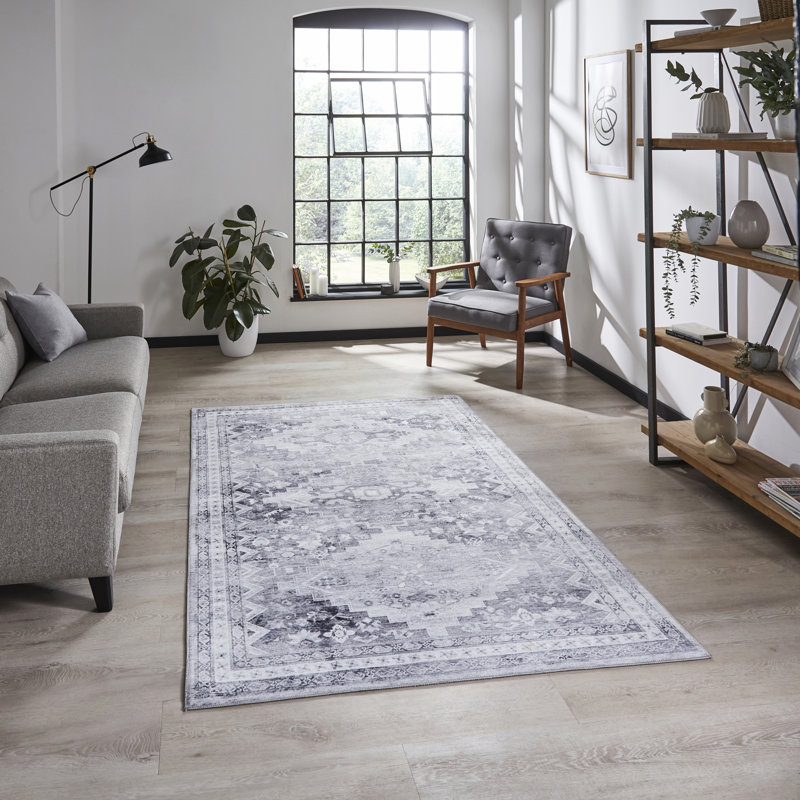 Trawalla area rug Digitally Printed Grey, Rectangle 120 x 170cm
