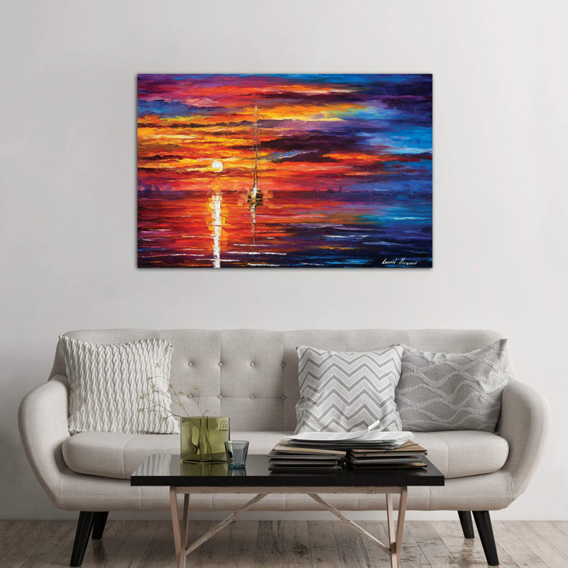 Sky Glows by Leonid Afremov - Wrapped Canvas Giclee Art Print, 101.6 cm H x 66.04 cm W x 3.175 cm D