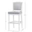 26" Weathered Grey Counter-Height Bar Stool with Grey Upholstered Seat and Back, 1PC-755379276-755379273-755379277