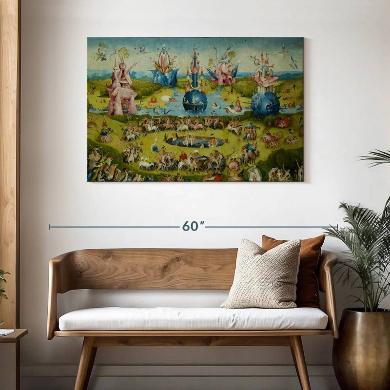 Leisha Le jardin des délices terrestres IV, H 30 po x l 45 po
