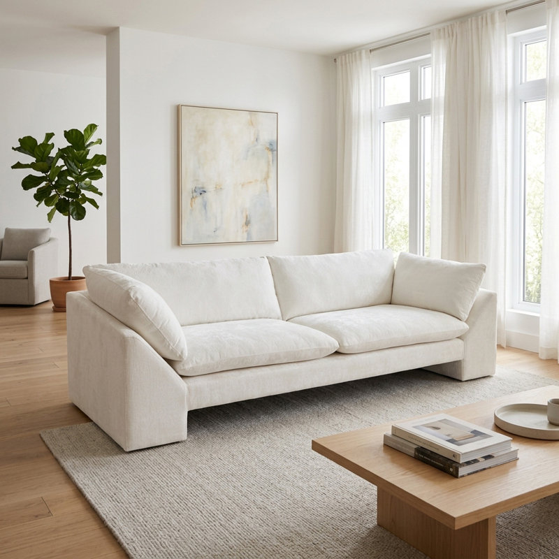 Hokku Designs Belova Sofa, White