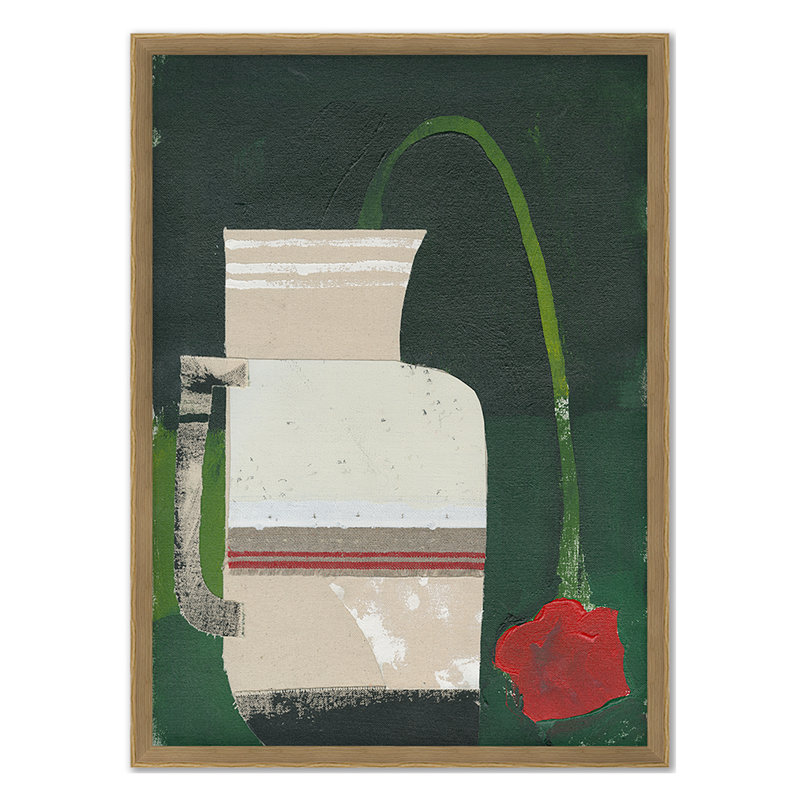 Playful Sort 44 Print by Ngo, PC, Oak Single Picture Framed, 30'' H x 22'' W