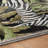 Premium Machine Washable Dream Shag ADS208 Palms and Zebras Rug-82085532