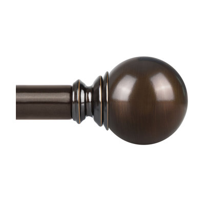 Wyaconda Adjustable Single Curtain Rod