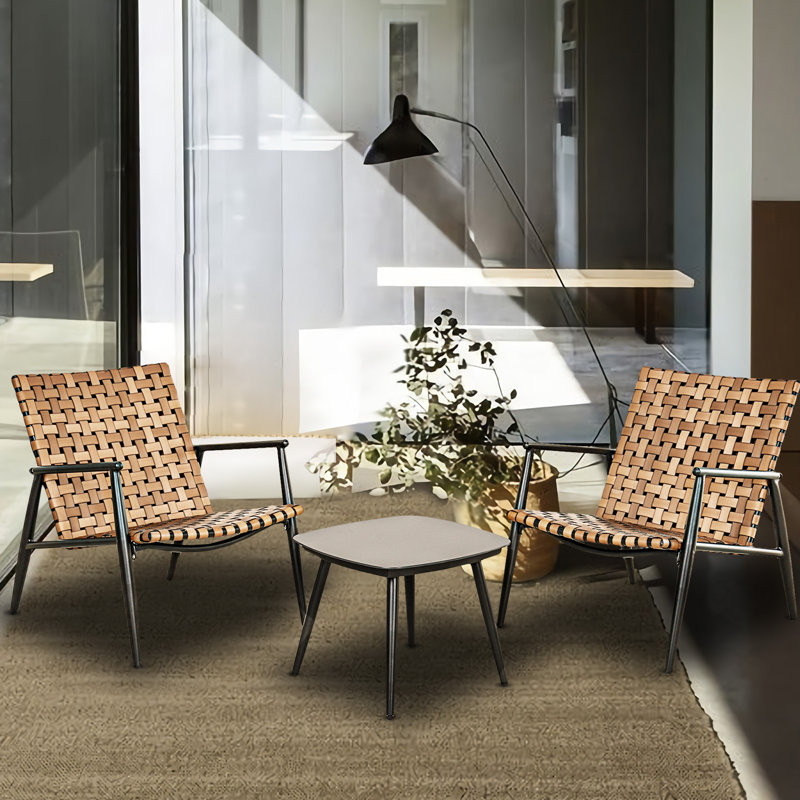 Luxullian 2 - Person Outdoor Wicker Seating Group