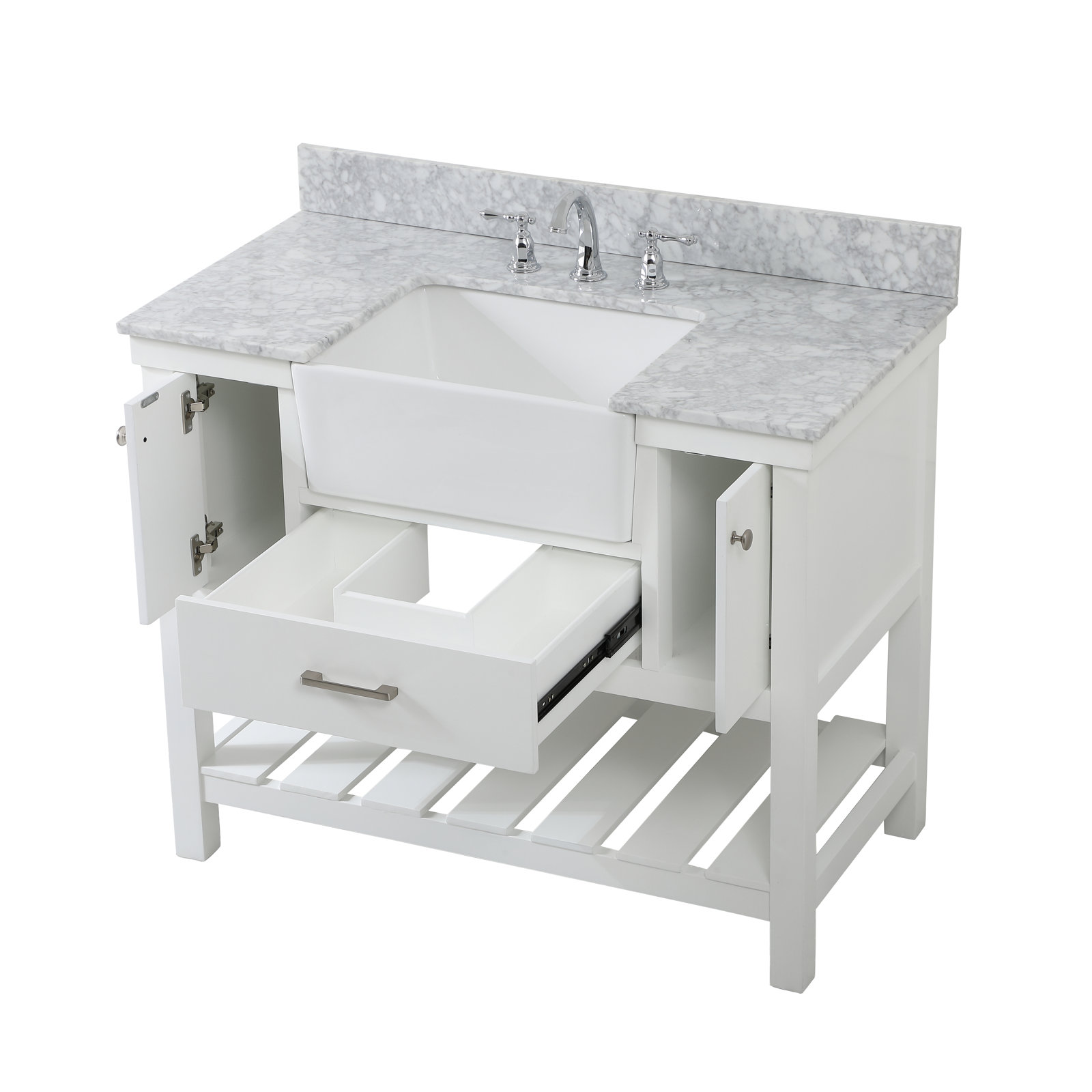 Pelaghia 42'' Single Bathroom Vanity, White