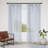 Pinch Pleat Semi-Sheer Single Curtain Panel with Rings and Clips Included-802094669-802094671