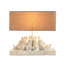 Resin Rabbit Table Lamp with Rectangle Linen Shade-94320527