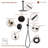 Calder Complete Shower System with Rough in-Valve-61901578