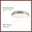 Cohlette 16-in Black dimmable LED Flush Mount-124959482