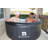 Inflatable Hot Tub 2-4 Person, Blow Up Hottub Portable Spa Square Outdoor Hottub, 110 Bubble Air Jets, Cover, 2 Filter Cartridges