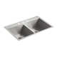 Vault™ Double Bowl Kitchen Sink with Single Faucet Hole