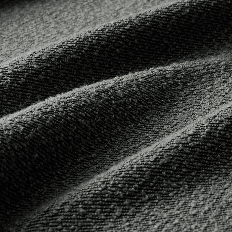 Lucas Ottoman Polyester-Dark Grey, Dark Gray