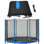 Machrus Upper Bounce Trampoline Enclosure Net, Fits 15' Round Frame, Using 8 Straight Poles