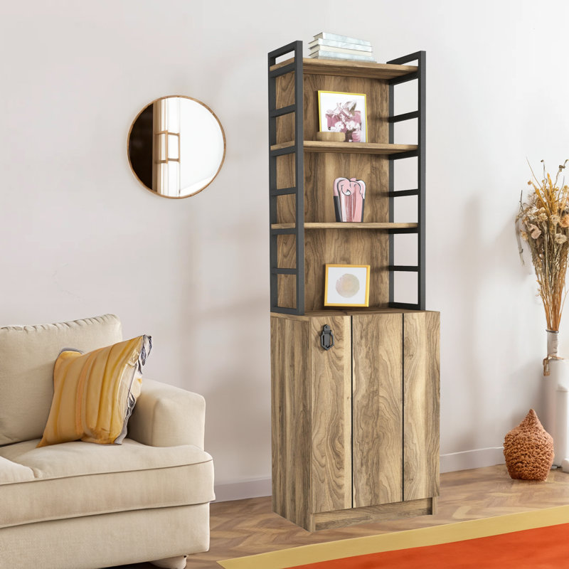 Bibliothèque standard en métal H 65,63 "x l 17,72" Amaranta
