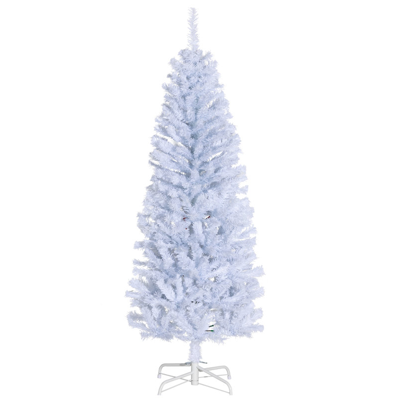 Arbre de Noël artificiel 5 pi avec ouverture automatique pour la maison - blanc