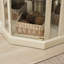 Vitrine lumineuse antique blanche 16,89 po Carré, + verre, armoire lumineuse fonctionnelle, finition, profondeur, portes en verre, rangement polyvalent-1333894338