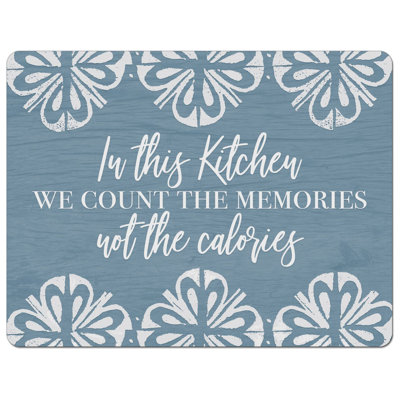 CounterArt Memories Counted Designer Flexible Plastic Cutting Board Mat