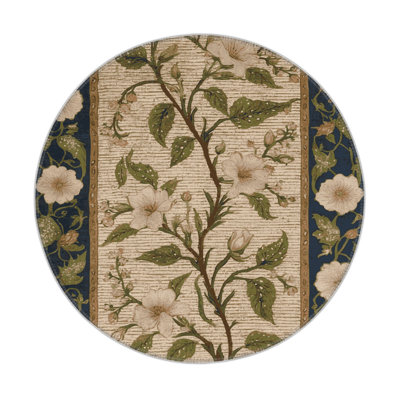 French Brown Indoor and Outdoor Area Rug