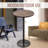 Chaska Round Solid Wood Top Metal Base Dining Table