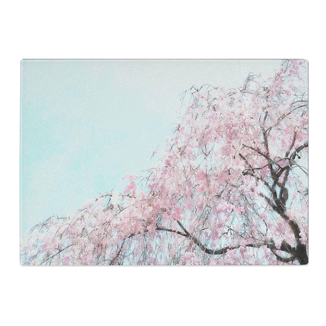 Pretty Cherry Blossom Tree Painting Chopping Board