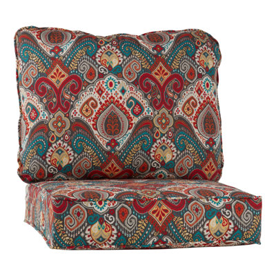 Ensemble de coussins de siège d'extérieur 2 pièces