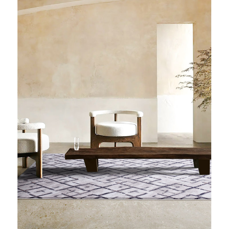 Tapis Konni avec envers antidérapant, Rectangle 3 pi 4 po x 6 pi 7 po