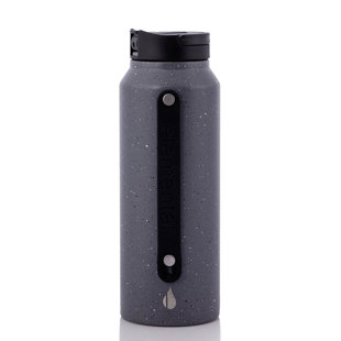 Bouteille d'eau 32 oz à triple paroi en acier inoxydable avec paille