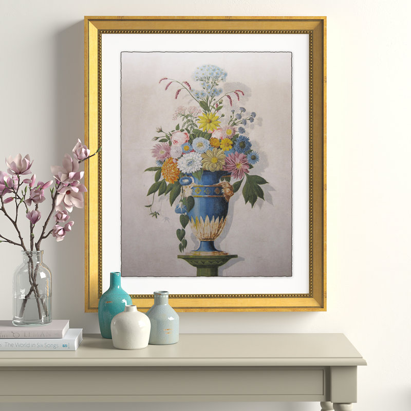 Floral urnes - impression encadrée
